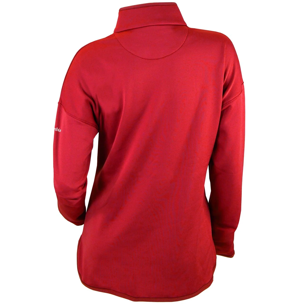 Women's Atlanta Braves Columbia Red Go For It Half-Zip Pullover Top - Image 3