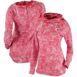 Women's Cincinnati Reds Columbia Red Omni-Wick Sunday Ball Pullover Hoodie