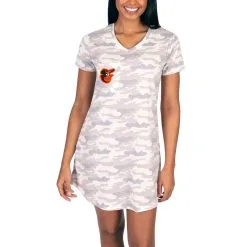 Women's Baltimore Orioles Concepts Sport Cream Encounter Nightshirt