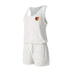 Women's Baltimore Orioles Concepts Sport Cream Montana Hacci Knit Romper