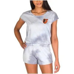 Women's Baltimore Orioles Concepts Sport Gray Marina Romper