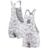 Women's Detroit Tigers Concepts Sport Gray Camo Overall Romper