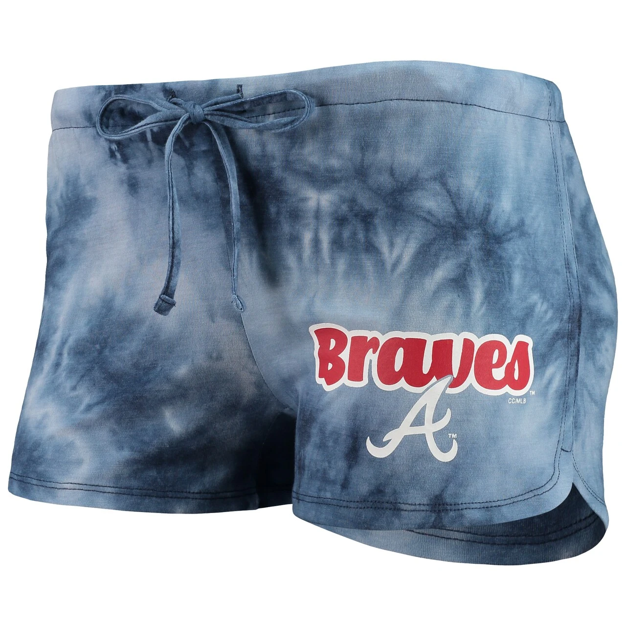 Women's Atlanta Braves Concepts Sport Navy Billboard Racerback Tank Top & Shorts Set - Image 4