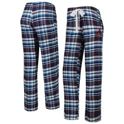 Women's Atlanta Braves Concepts Sport Navy Mainstay Flannel Sleep Pants