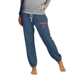 Women's Detroit Tigers Concepts Sport Navy Mainstream Knit Jogger Pants