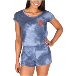 Women's Detroit Tigers Concepts Sport Navy Marina Romper