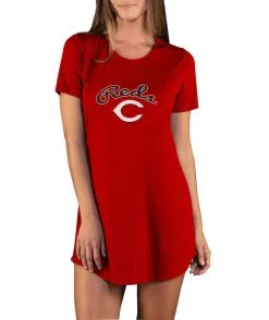 Women's Cincinnati Reds Concepts Sport Red Marathon Knit Nightshirt