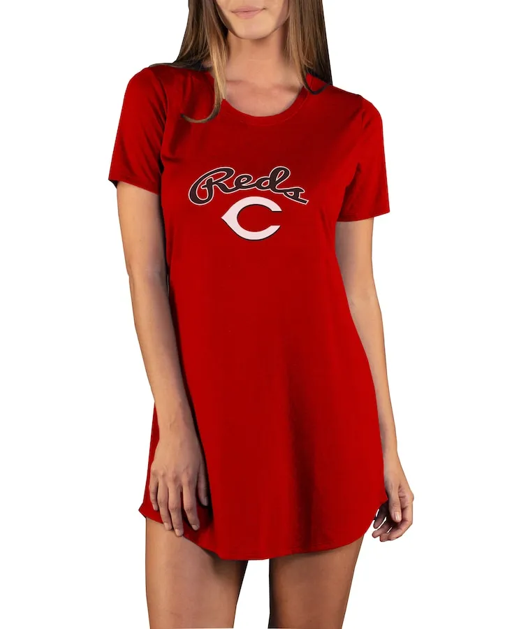 Women's Cincinnati Reds Concepts Sport Red Marathon Knit Nightshirt