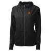 Women's Baltimore Orioles Cutter & Buck Black Adapt Eco Knit Full-Zip Jacket
