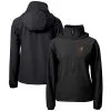 Women's Baltimore Orioles Cutter & Buck Black Charter Eco Recycled Half-Zip Anorak Jacket