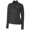Women's Baltimore Orioles Cutter & Buck Black Traverse Half-Zip Pullover Jacket