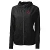 Women's Cincinnati Reds Cutter & Buck Black Adapt Eco Knit Full-Zip Jacket