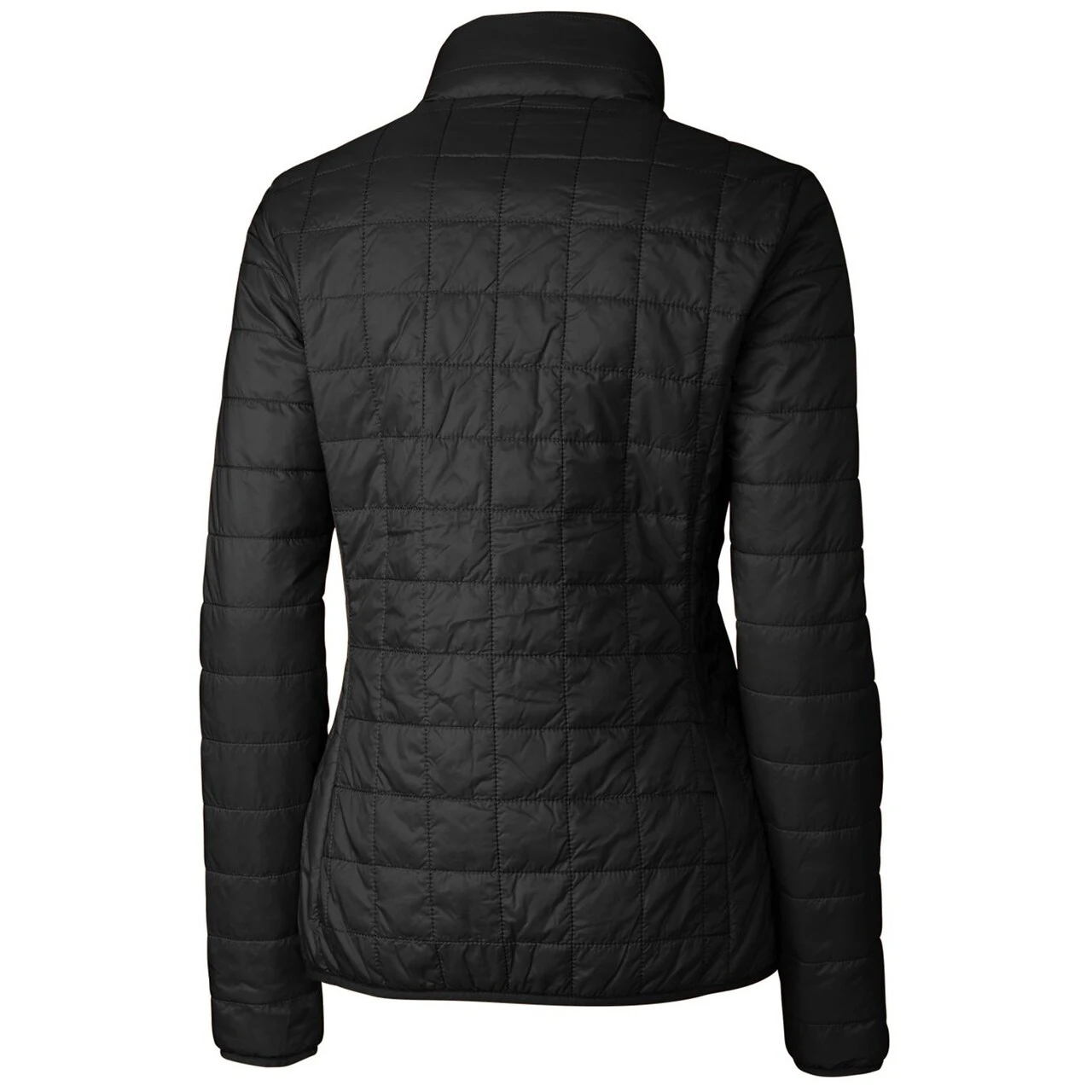 Women's Cincinnati Reds Cutter & Buck Black Rainier PrimaLoft Eco Full-Zip Puffer Jacket - Image 3