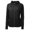 Women's Miami Marlins Cutter & Buck Black Adapt Eco Knit Full-Zip Jacket