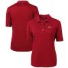 Women's Cincinnati Reds Cutter & Buck Cardinal Americana Logo DryTec Virtue Eco Pique Recycled Polo