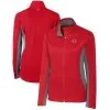 Women's Cincinnati Reds Cutter & Buck Cardinal Americana Logo Navigate Softshell Full-Zip Jacket