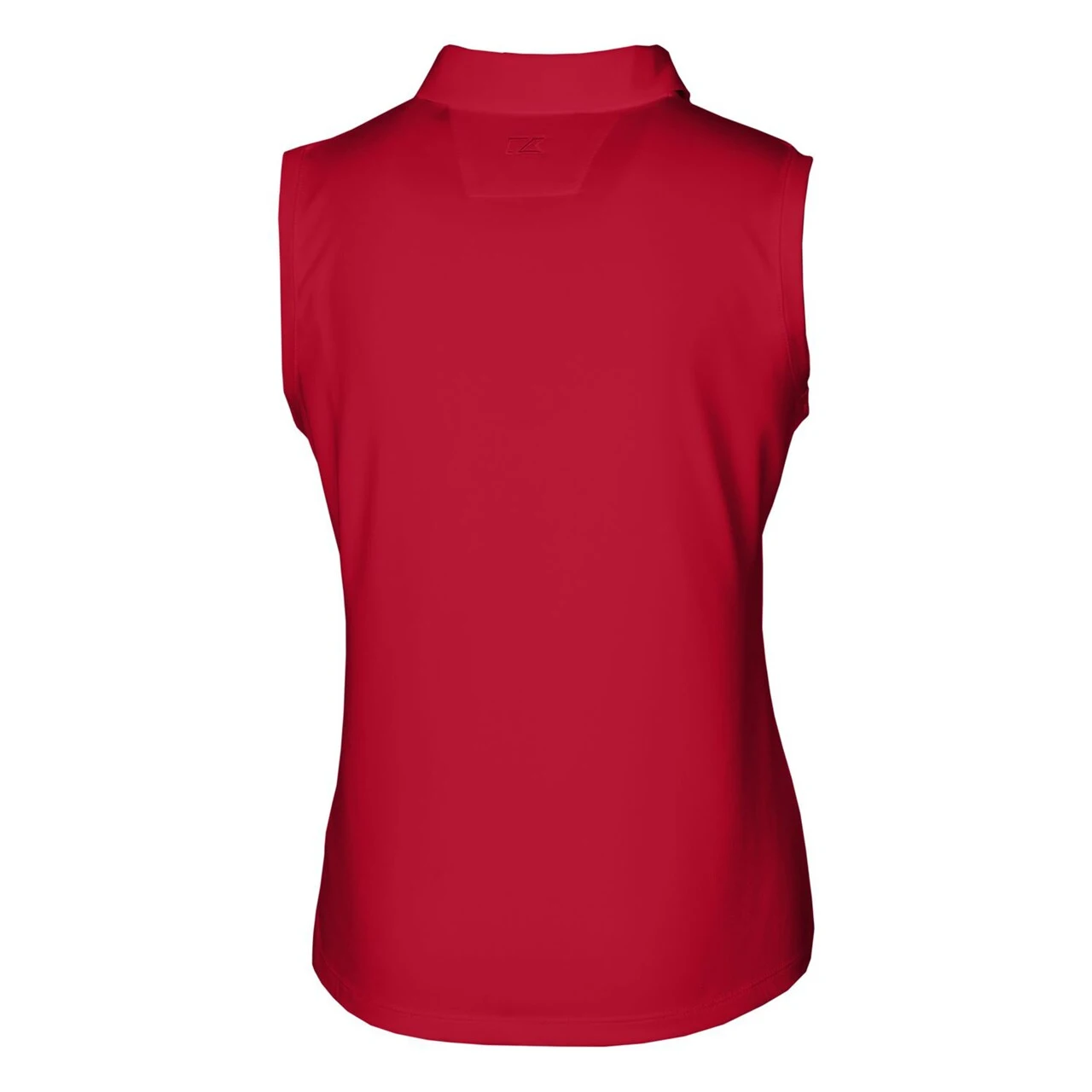 Women's Detroit Tigers Cutter & Buck Cardinal Americana Logo DryTec Forge Stretch Sleeveless Polo - Image 3
