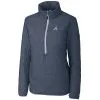 Women's Atlanta Braves Cutter & Buck Charcoal Rainier Half-Zip Popover Jacket