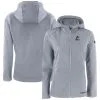 Women's Miami Marlins Cutter & Buck Gray Evoke Eco Softshell Recycled Full-Zip Jacket