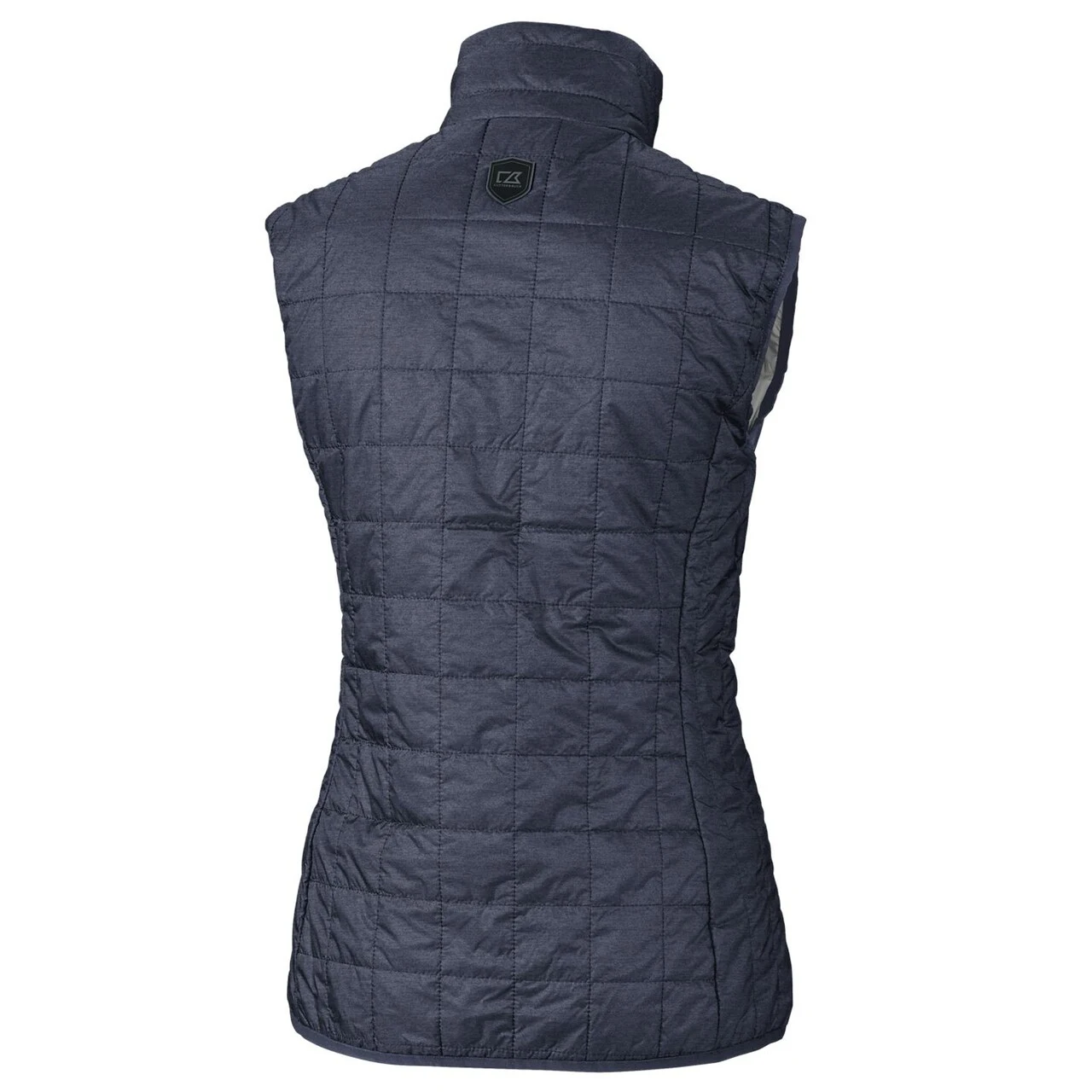 Women's Detroit Tigers Cutter & Buck Heather Navy Rainier PrimaLoft Eco Full-Zip Puffer Vest - Image 3
