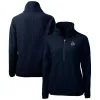 Women's Baltimore Orioles Cutter & Buck Navy Americana Logo Cascade Eco Sherpa Fleece Half-Zip Pullover Jacket