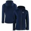 Women's Baltimore Orioles Cutter & Buck Navy Evoke Eco Softshell Recycled Full-Zip Jacket