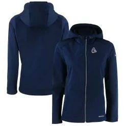 Women's Baltimore Orioles Cutter & Buck Navy Evoke Eco Softshell Recycled Full-Zip Jacket