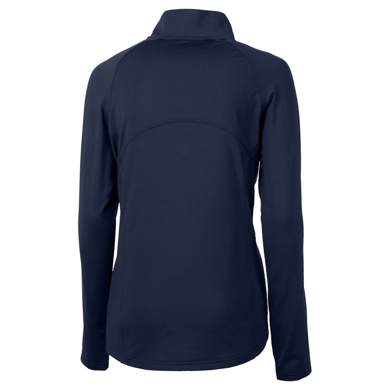 Women's Cincinnati Reds Cutter & Buck Navy Americana Logo Adapt Eco Knit Stretch Recycled Half-Zip Pullover Top - Image 3