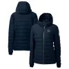 Women's Cincinnati Reds Cutter & Buck Navy Americana Logo Mission Ridge Repreve Eco Insulated Full-Zip Puffer Jacket