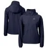 Women's Cincinnati Reds Cutter & Buck Navy Charter Eco Recycled Anorak Jacket