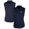 Women's Detroit Tigers Cutter & Buck Navy Americana Logo DryTec Forge Stretch Sleeveless Polo