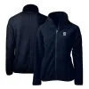 Women's Detroit Tigers Cutter & Buck Navy Cascade Eco Sherpa Fleece Full-Zip Jacket