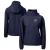 Women's Detroit Tigers Cutter & Buck Navy Charter Eco Recycled Anorak Jacket