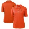 Women's Baltimore Orioles Cutter & Buck Orange DryTec Virtue Eco Pique Recycled Polo