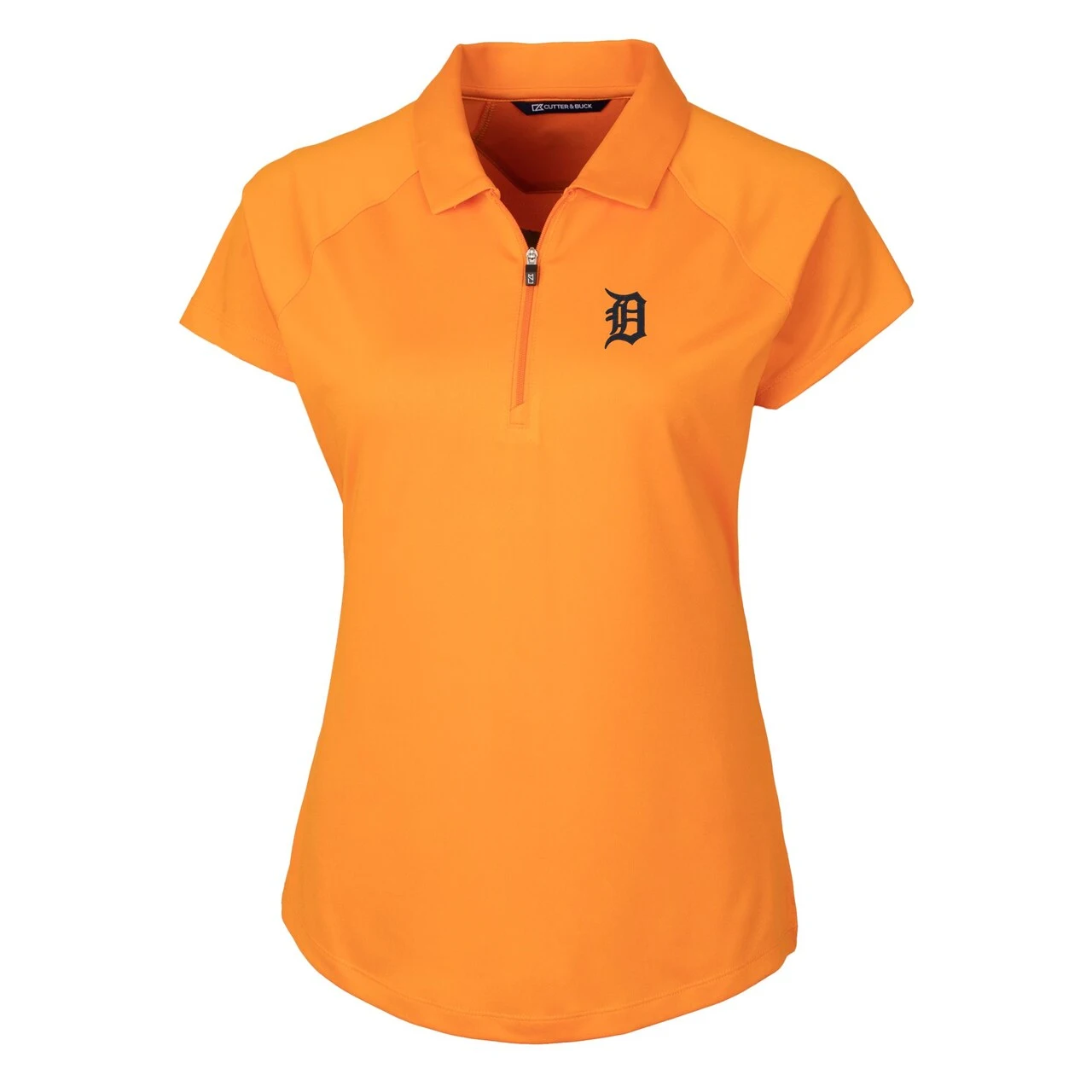 Women's Detroit Tigers Cutter & Buck Orange DryTec Forge Stretch Polo - Image 2