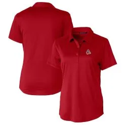Women's Baltimore Orioles Cutter & Buck Red Americana Logo Prospect DryTec Textured Stretch Polo