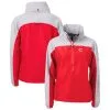 Women's Cincinnati Reds Cutter & Buck Red Charter Eco Recycled Half-Zip Anorak Jacket