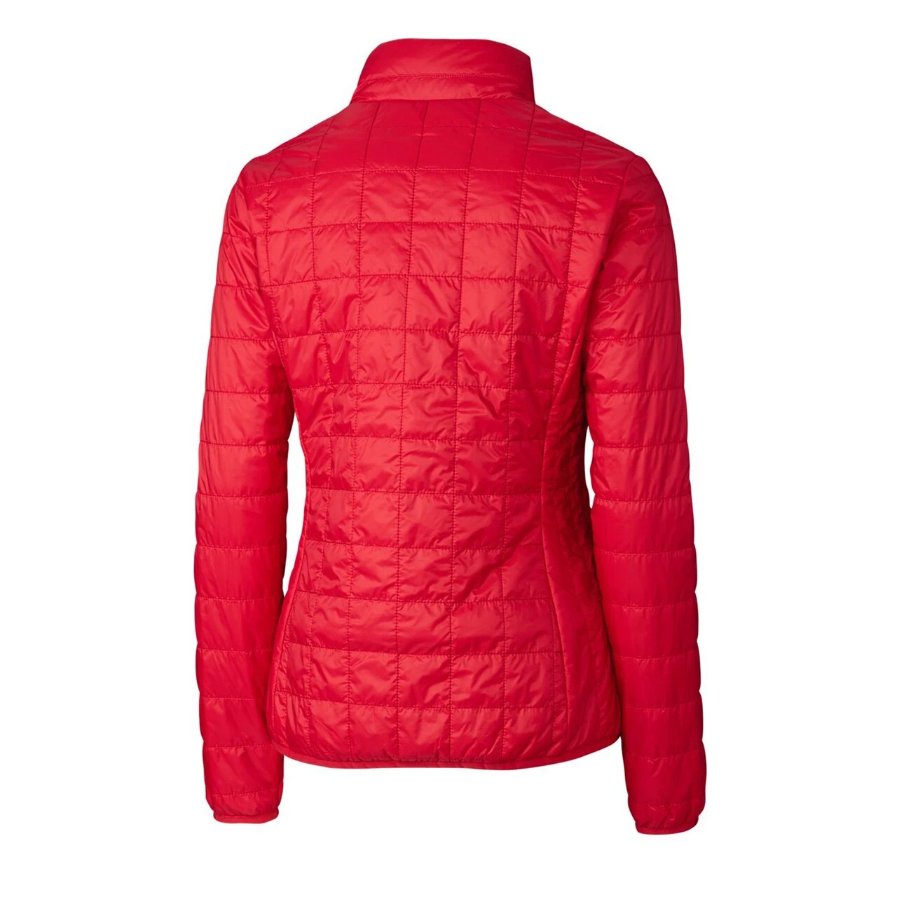 Women's Detroit Tigers Cutter & Buck Red Americana Logo Rainier PrimaLoft Eco Insulated Full-Zip Puffer Jacket - Image 3