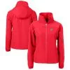 Women's Miami Marlins Cutter & Buck Red Charter Eco Recycled Full-Zip Jacket
