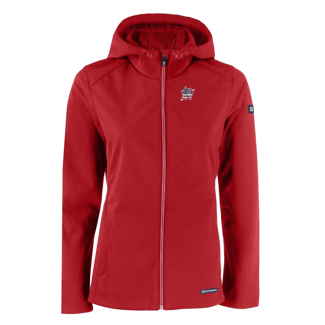 Women's Miami Marlins Cutter & Buck Red Evoke Eco Softshell Recycled Full-Zip Jacket - Image 2