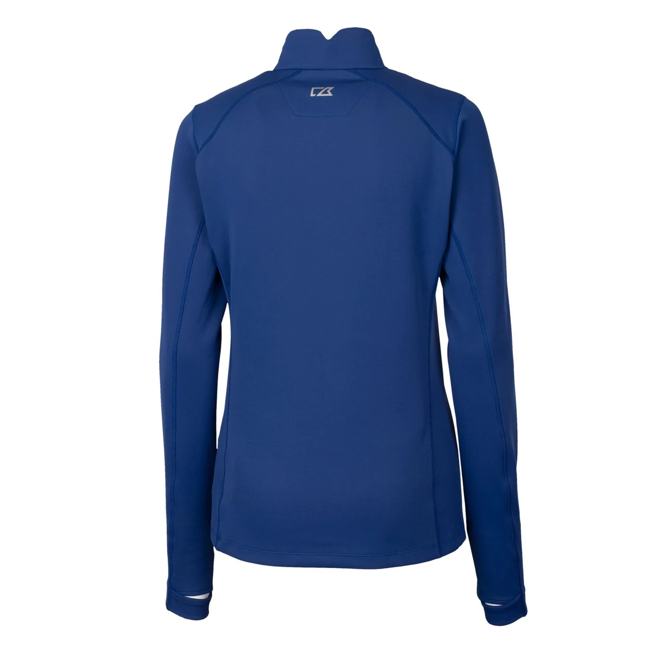 Women's Atlanta Braves Cutter & Buck Royal DryTec Traverse Stretch Quarter-Zip Pullover Top - Image 3