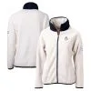 Women's Baltimore Orioles Cutter & Buck White Americana Logo Cascade Eco Sherpa Full-Zip Fleece Jacket