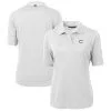 Women's Cincinnati Reds Cutter & Buck White Americana Logo DryTec Virtue Eco Pique Recycled Polo