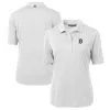 Women's Detroit Tigers Cutter & Buck White DryTec Virtue Eco Pique Recycled Polo