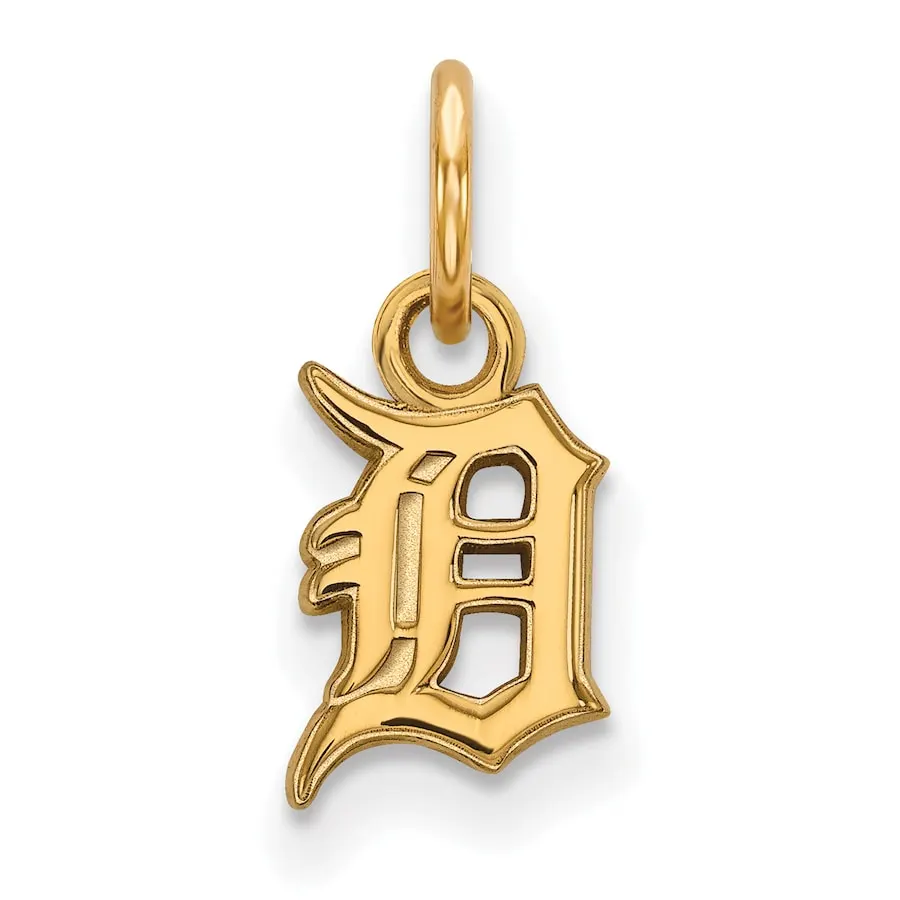 LogoArt Women's Detroit Tigers 14k Yellow Gold Extra Small Pendant
