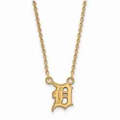 LogoArt Women's Detroit Tigers Gold-Plated Small Pendant
