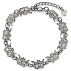 LogoArt Women's Detroit Tigers Logo Bracelet With Extension