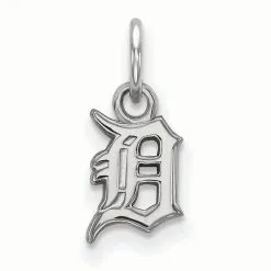 LogoArt Women's Detroit Tigers Sterling Silver Extra-Small Pendant
