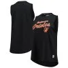 Women's Baltimore Orioles DKNY Sport Black Marcie Tank Top