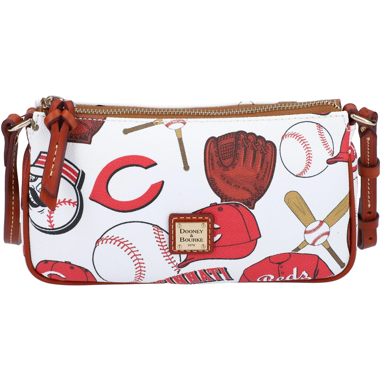 Women's Cincinnati Reds Dooney & Bourke Gameday Lexi Crossbody With Small Coin Case - Image 2
